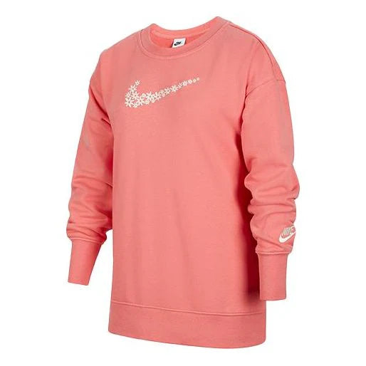 NIKE LOOSE CASUAL PULLOVER LONG SLEEVES PINK GIRL