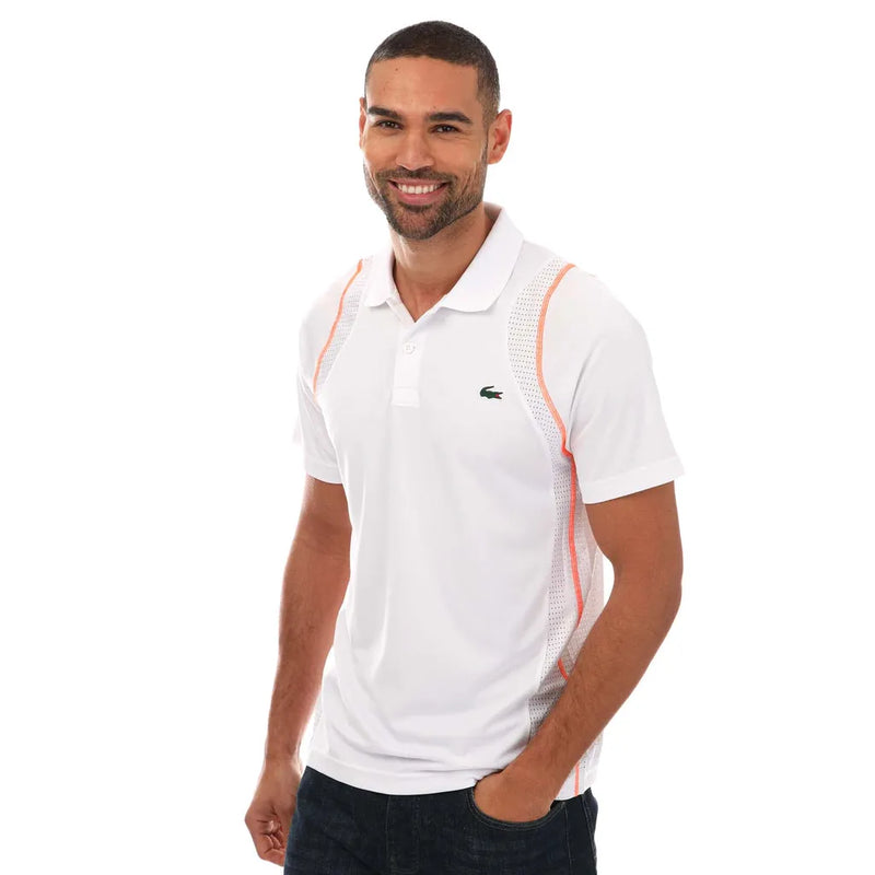 LACOSTE TENNIS POLO SHIRT WHITE MAN