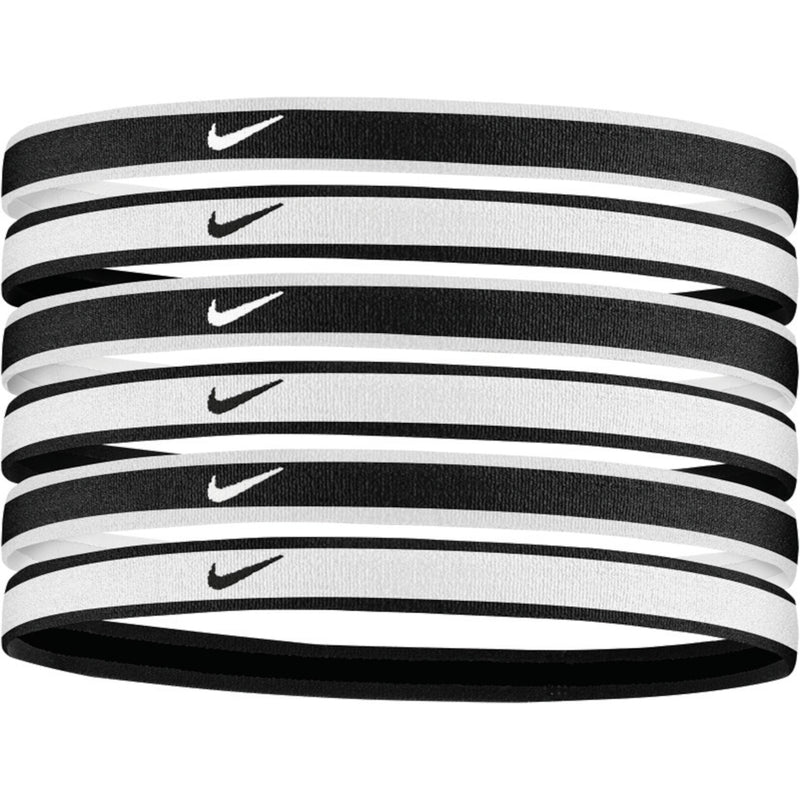 NIKE HEADBANDS WHITE/BLACK (6X)