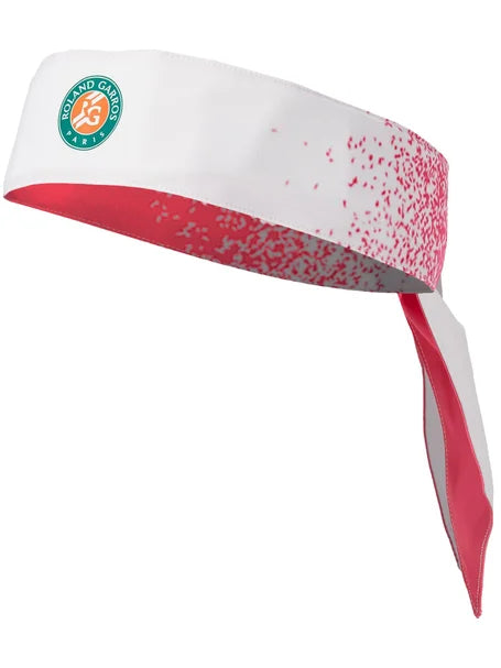 ROLAND GARROS PERFORMANCE HEADBAND WHITE/PINK