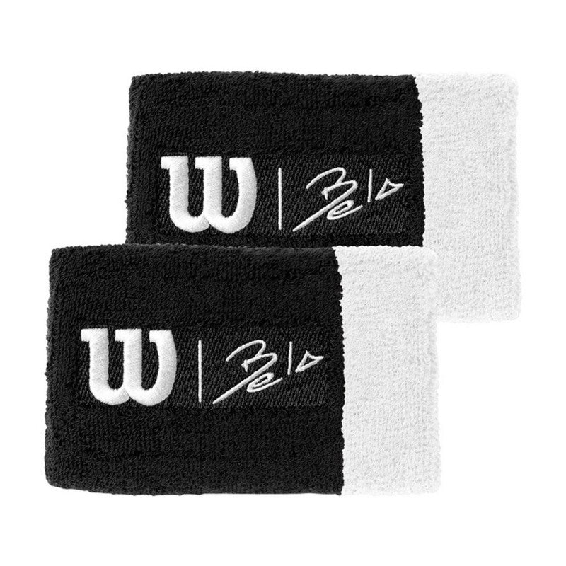 WILSON WRISTBAND JUMBO BELA BLACK (2X)