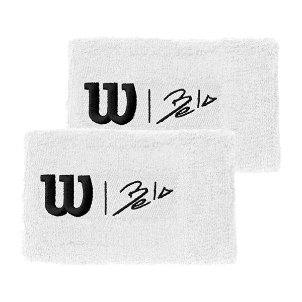 WILSON WRISTBAND JUMBO BELA WHITE (2X)