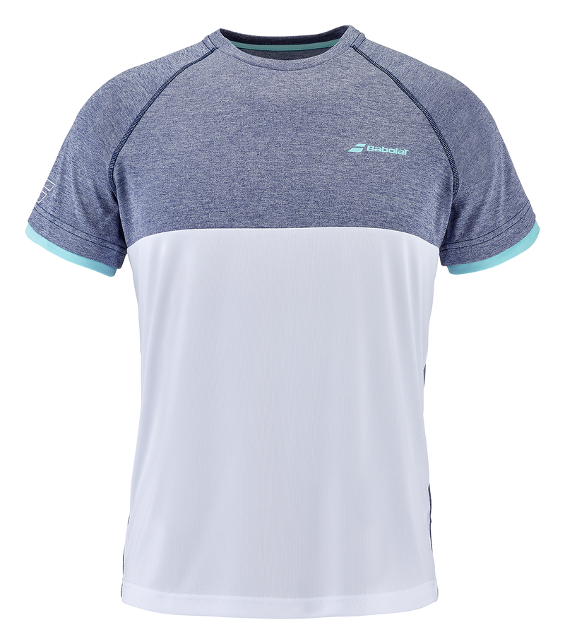 BABOLAT PLAY CREW NECK TEE GREY/WHITE MAN